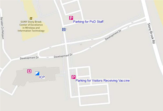 stony brook parking map